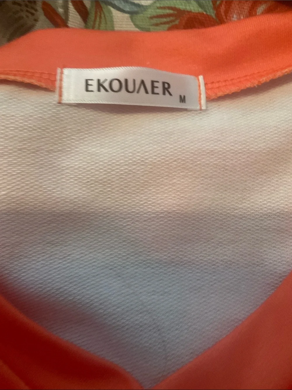 Coral & Light Pink Striped V-Neck Short set
